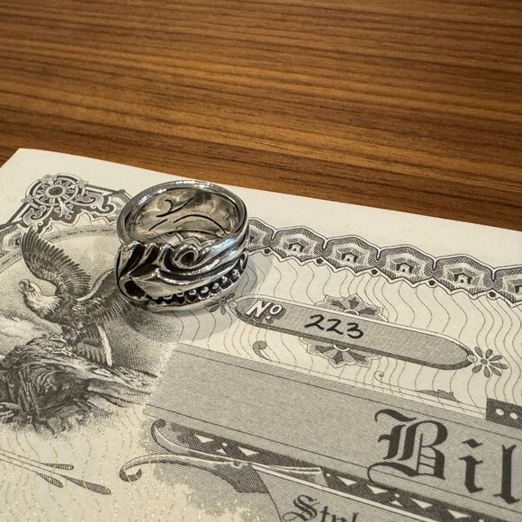 Bill Wall Leather Large Spoon Ring - Picture 4 of 6